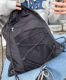 WEGO 【ユニセックス着用ITEM】コードデザインナップサック