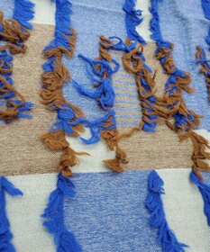 POLS ウールカットジャカードストール