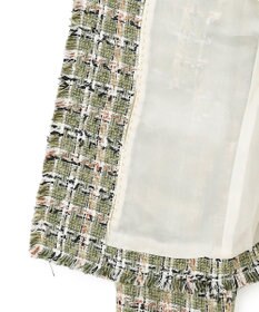 BEIGE， BERYL / ファンシーツイードノーカラージャケット