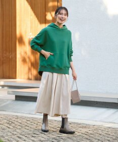 ANY L 【洗濯機可・ウエストゴム】サンディングピーチ スカーチョ