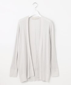 自由区 【洗える】ハイツイストコットンアセテート ニットカーディガン