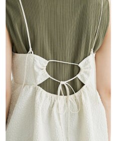 Green Parks ・ＥＬＥＮＣＡＲＥ　ＤＵＥ　フクレジャカードキャミソール