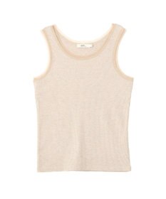 earth music&ecology エッジチュールラメテレコタンクトップ