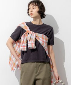 23区 コットンナイロンミニブークレ ニットT