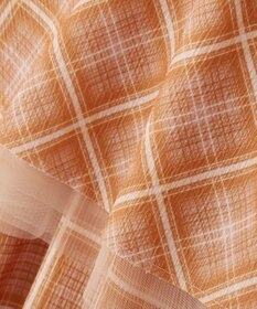 Green Parks ペプラムチェックキャミワンピース