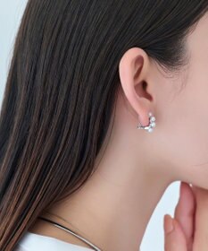 Phoebe 【痛くないシリーズ】ノーブルパールエアリーイヤリング　シルバー