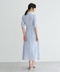 YECCA VECCA 【接触冷感】ベルト付きシャツワンピース