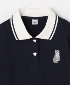 ANY KIDS 【洗濯機可能/吸汗速乾】ドライタッチ ショート丈ポロシャツ