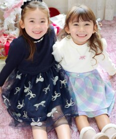 ANY KIDS ハイネック長袖カットソー