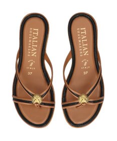 INTER-CHAUSSURES 【ITALIAN SHOEMAKERS】シェルモチーフ トングサンダル