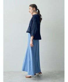 YECCA VECCA 【2点SET】シアーシャツ×Aラインキャミワンピース