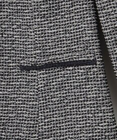 ANY SIS シャイニーストレッチツイード ジャケット