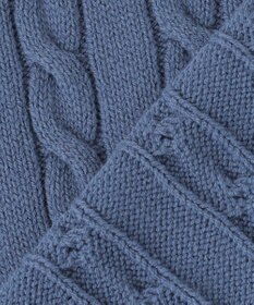 組曲 【ビジューボタン付き】SOBANE ケーブルプルオーバー ニット