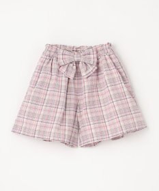 ANY KIDS チェック柄 ショート パンツ