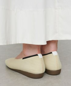 steppi “撥水＆洗えるニットシューズ” スクエア パンプス