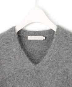 ICB L フォックスアルパカ Vネックプルオーバーニット