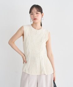 earth music&ecology フレアニットベスト