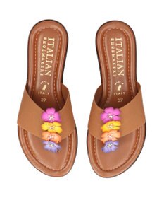 INTER-CHAUSSURES 【ITALIAN SHOEMAKERS】センターフラワートングサンダル