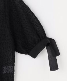 自由区 【カトリエムブーケ】Expression delicate ドットシアー・リボンスリーブトップス