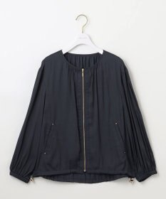 ANY SIS S 【接触冷感・速乾・UVカット】ツヤテロギャザー ブルゾン