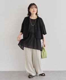 Green Parks ・ＥＬＥＮＣＡＲＥ　ＤＵＥ　サイドベルトタックパンツ