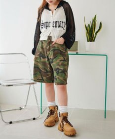 WEGO ラグランメッシュニットショートパーカー