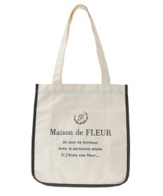 Maison de FLEUR パイピングスクエアトートバッグ