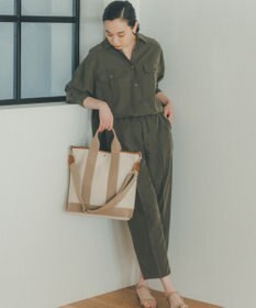 TOPKAPI 【Breath TOPKAPI】スコッチグレイン ネオレザー 縦型 A4 トート バッグ ショルダー付き L