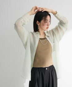 Green Parks 　・ＥＬＥＮＣＡＲＥ　ＤＵＥ　ラメシアー長袖シャツ