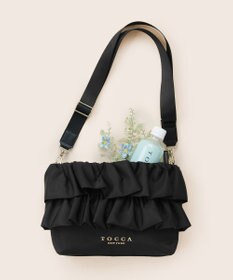 TOCCA 【美人百花掲載】【新色登場】FRILL POCHETTE ポシェット ブラック系