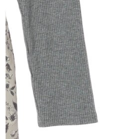 Green Parks ・ＥＬＥＮＣＡＲＥ　ＤＵＥ　リブ×フラワーキリカエワンピ