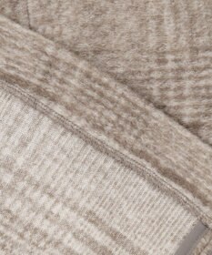 J.PRESS LADIES 【キルトピン付き】ECOLANAスライバーチェック フーデットアウター