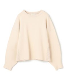 uncrave 【洗える】スムースニット スウェット風プルオーバー（uncrave WHITE）