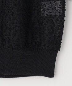 自由区 【カトリエムブーケ】Expression delicate ドットシアー・リボンスリーブトップス