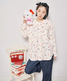 ワコール／睡眠科学 パジャマ 長袖 長ズボン 綿100%(本体) 寝返りしやすい 【睡眠科学×サンリオキャラクターズ】 レディース YDX651 睡眠科学／ワコール