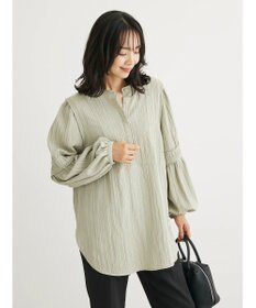 Green Parks 表面変化比翼シャツチュニック
