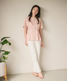 #Newans 【ANSWER for シンプルベーシック】スリットスリーブペプラムブラウス