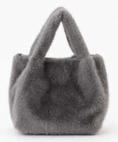 ANY カラーファーバッグ グレー