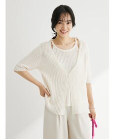 Green Parks テープヤーンドッキングニットプルオーバー