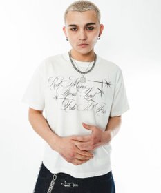 WEGO 【ユニセックス着用ITEM/MLサイズ展開】クロップドグラフィックT（SS）