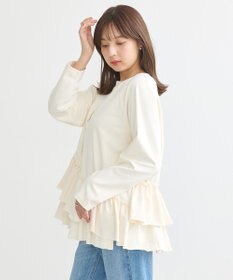 earth music&ecology フリルヘムプルオーバー