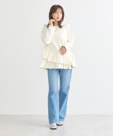 earth music&ecology フリルヘムプルオーバー