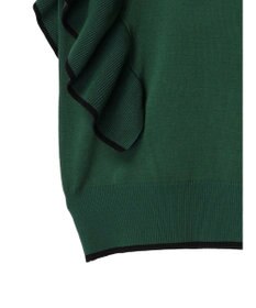 Green Parks 配色フリルニットプルオーバー