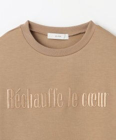 ANY L 【洗濯機可】エンブロイダリーロゴダンボールプルオーバー