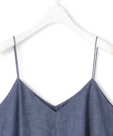 ICB 【洗える】PlaXコットンソフトデニム キャミソールワンピース