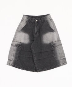 WEGO フラップポケットニータックカーゴハーフパンツ