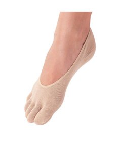 Chacott 5本指シルク混ソックス