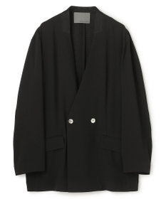 uncrave バックサテンジョーゼット ノーカラージャケット