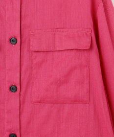 ICB L 【洗える】ラミーコットンボイル シアーシャツ