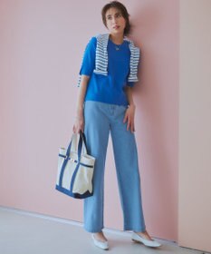 23区 ポーチ付 キャンバス トートバッグ